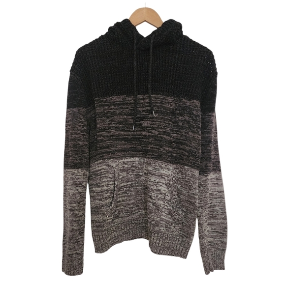 Retrofit Other - Retrofit Vintage  Black & Gray Color Block Men's Pullover Hoodie Size L